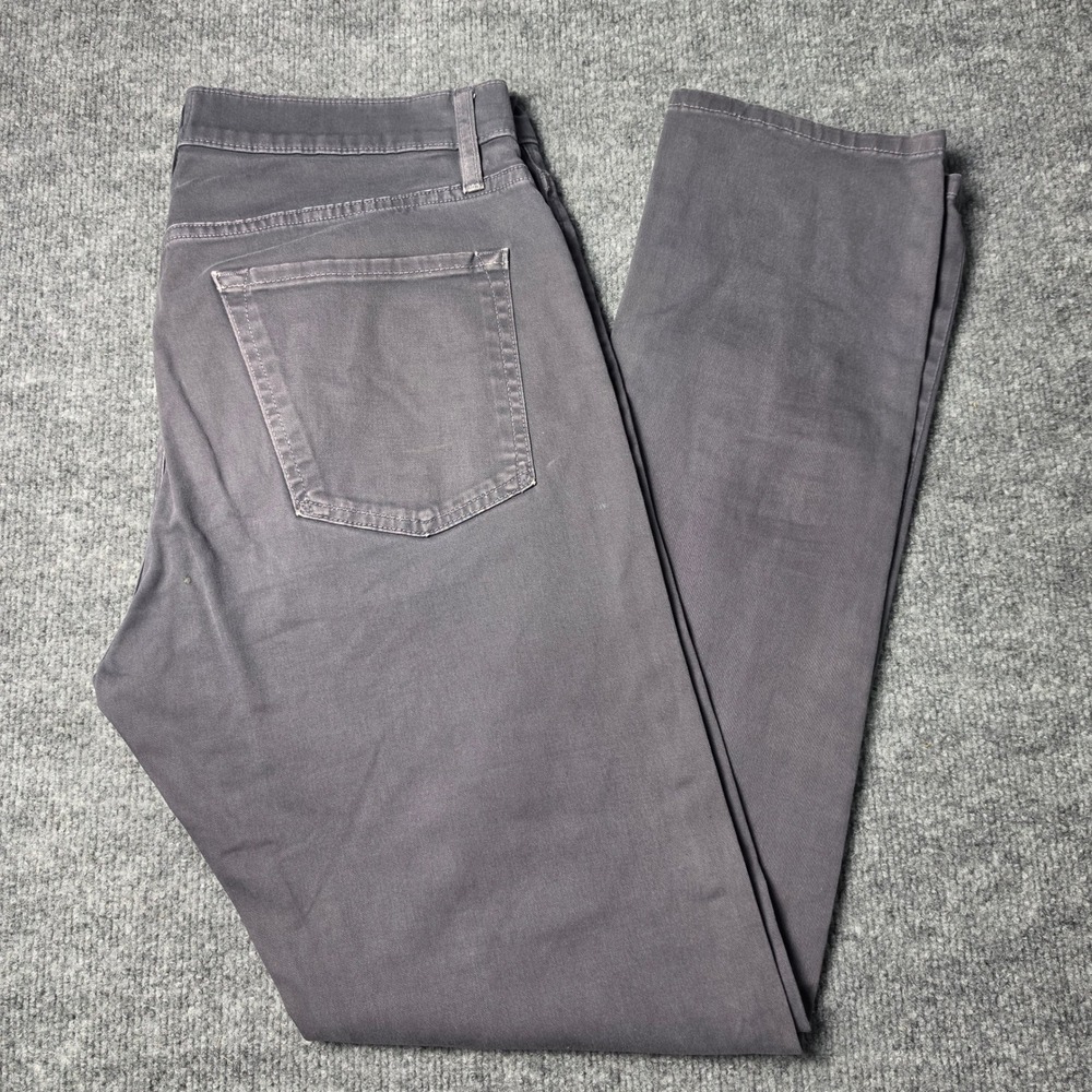Flint and Tinder 365 Pant Mens 33 Slim Fit Charcoal Grey Twill Made in USA